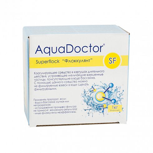 AquaDoctor Superflock 1 кг - картуши против образования водорослей