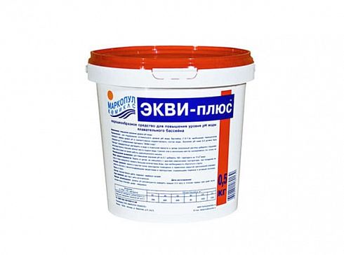 Экви-плюс 0.5 кг - порошок для повышения уровня ph воды
