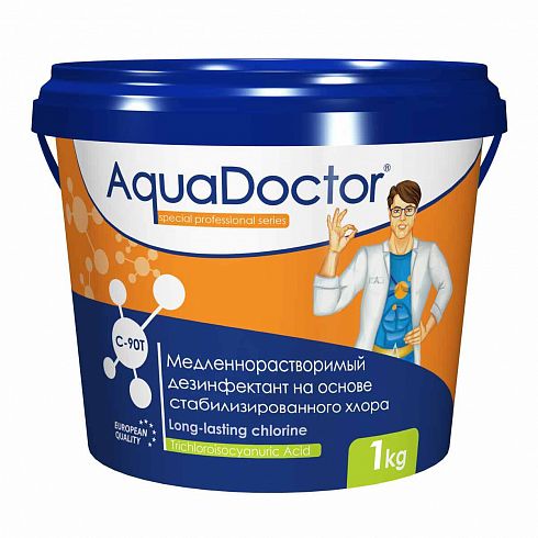 AquaDoctor C-90T 1 кг - таблетки для дезинфекции хлором